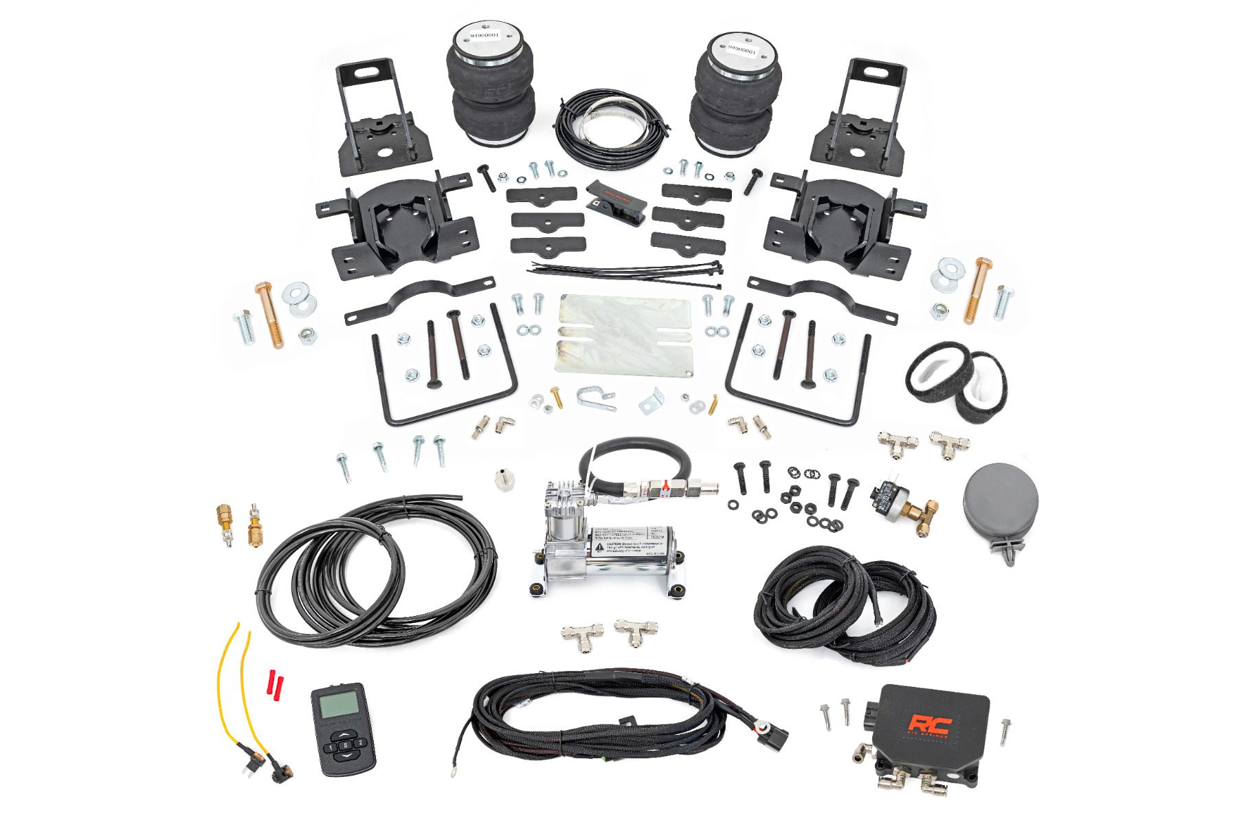 Rough Country Stock Height Air Spring Kit with Compressor for Super Duty