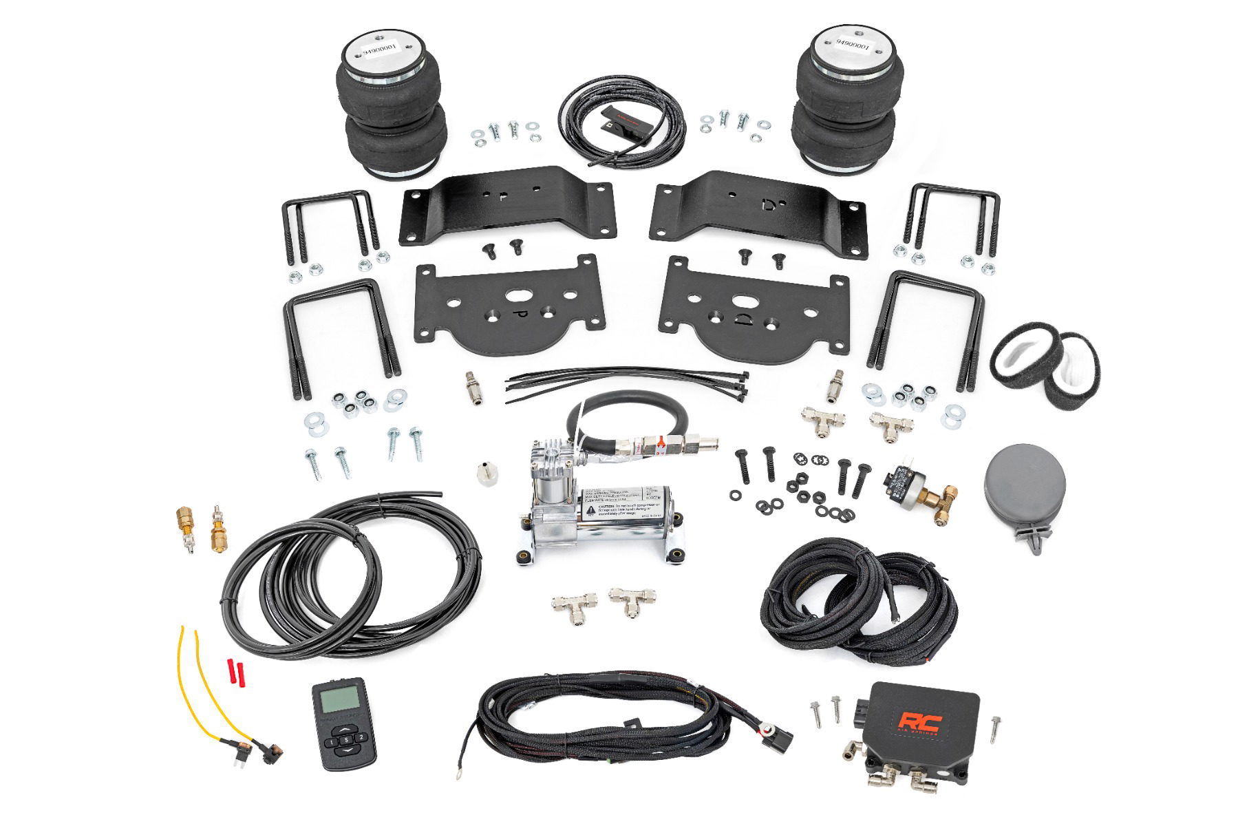 Rough Country Air Spring Kit with Compressor for 0-6 Inch Lifted Tundra