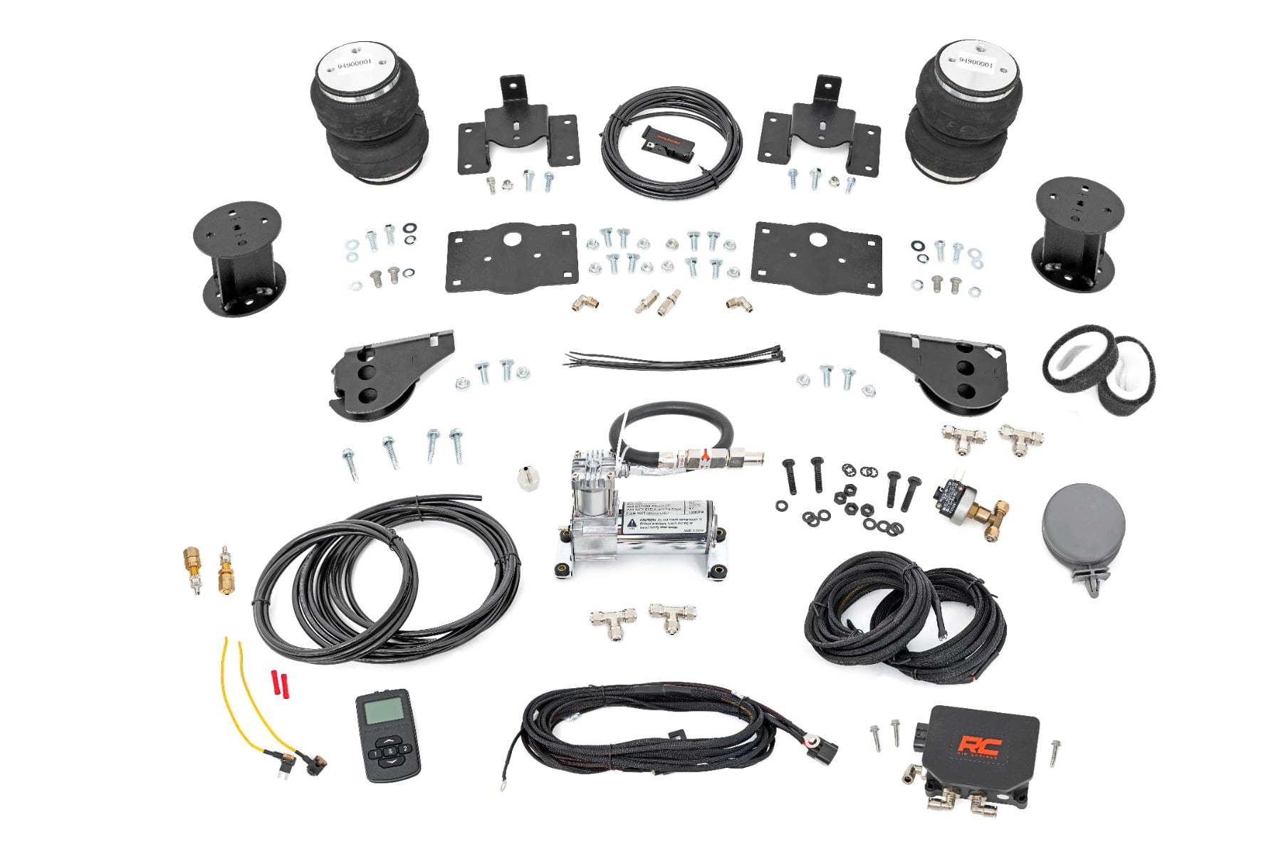 Rough Country Air Spring Kit with Compressor for 6-Inch Lifted Ram 1500