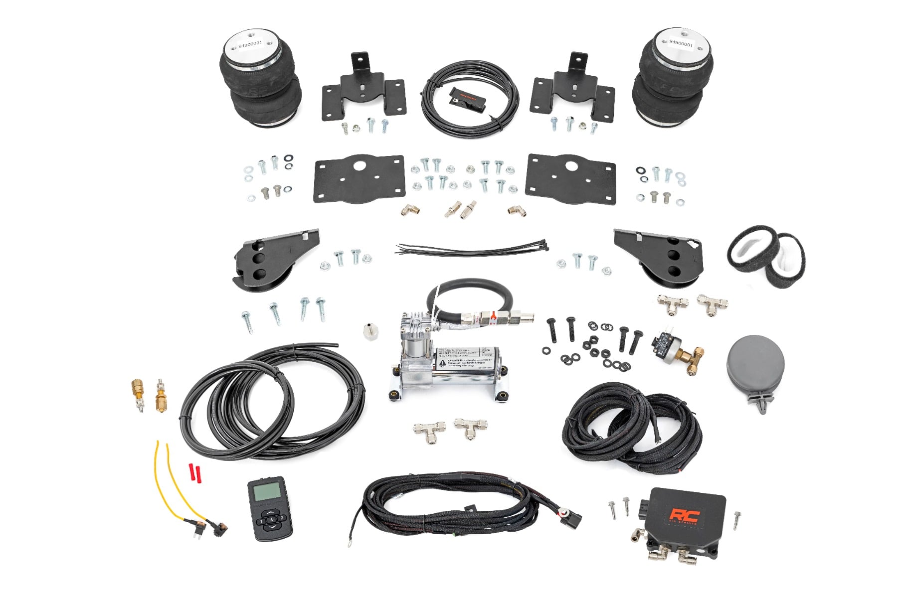 Rough Country Rear Air Spring Kit with Wireless Compressor for Ram 1500
