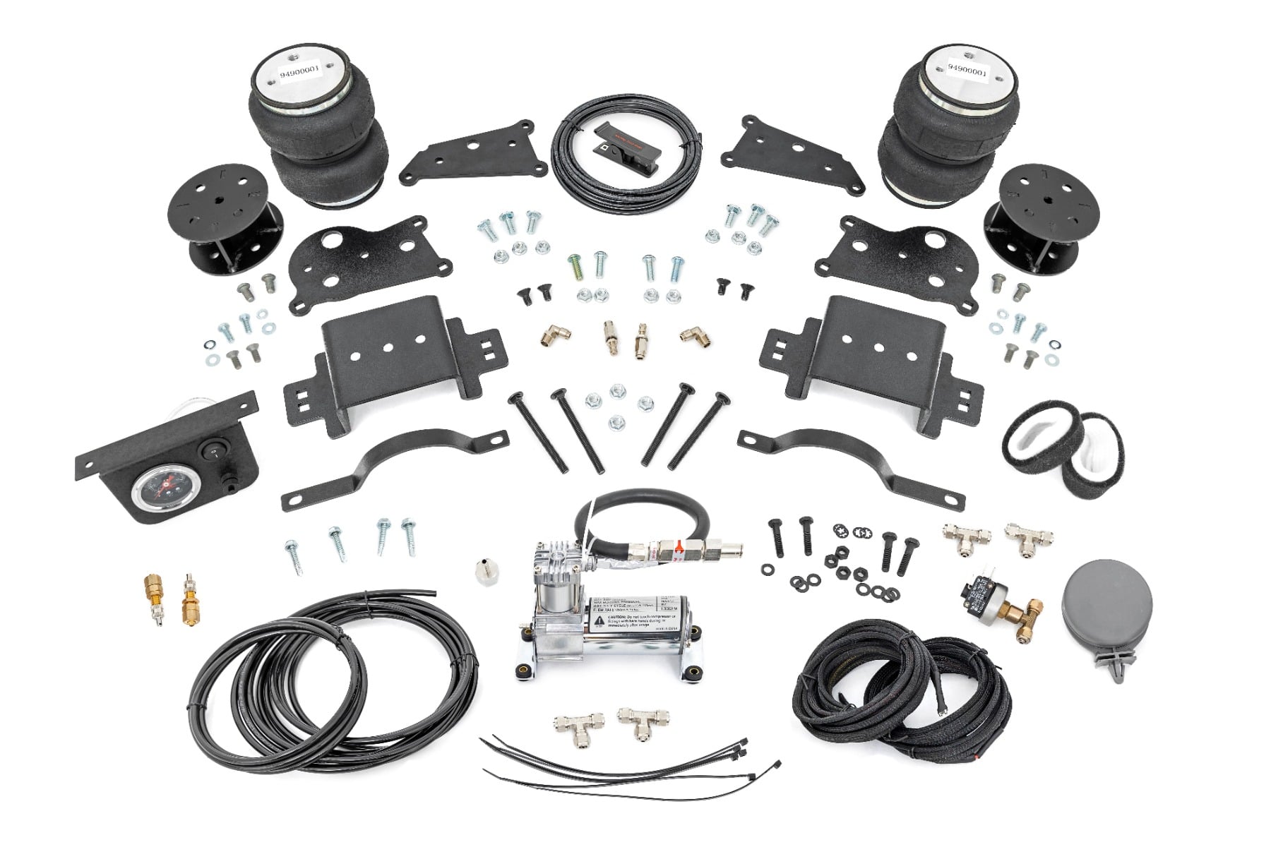 Air Spring Spacer Kit with Compressor for Ram 2500 4WD (2014-2025) — Rough Country 10033AC