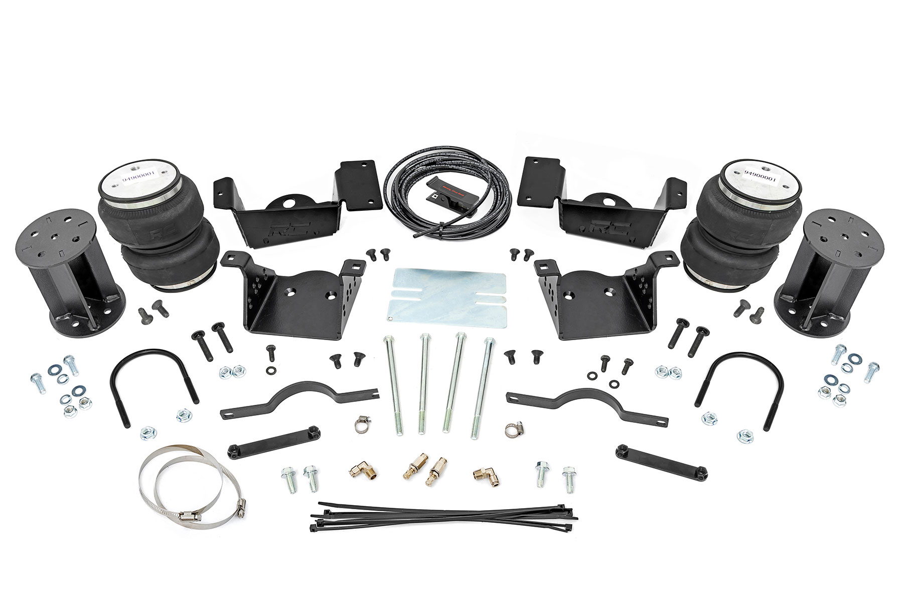 Rough Country Air Spring Kit with 4-Inch 4-Degree Spacers for GM 2500/3500 HD