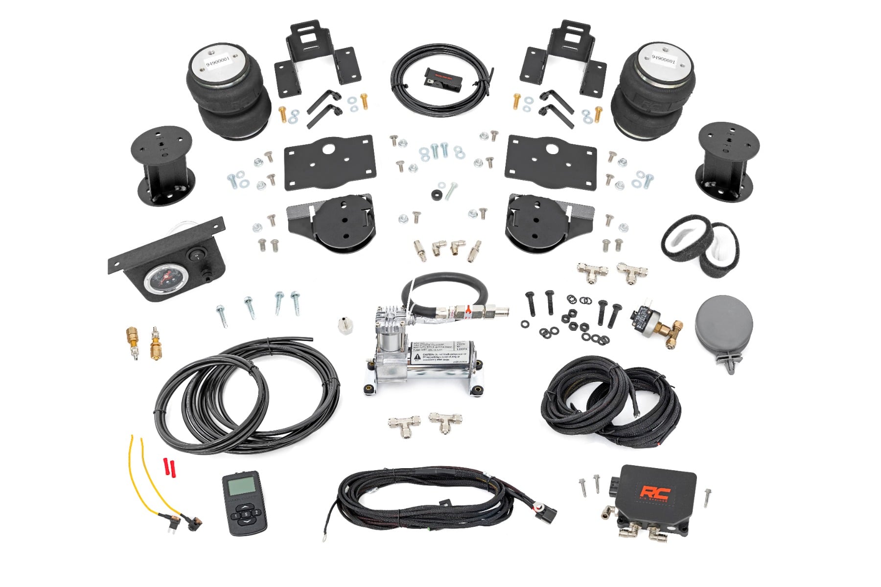 Rough Country 6-Inch Lift Air Spring Kit with Compressor for Ram 1500 4WD