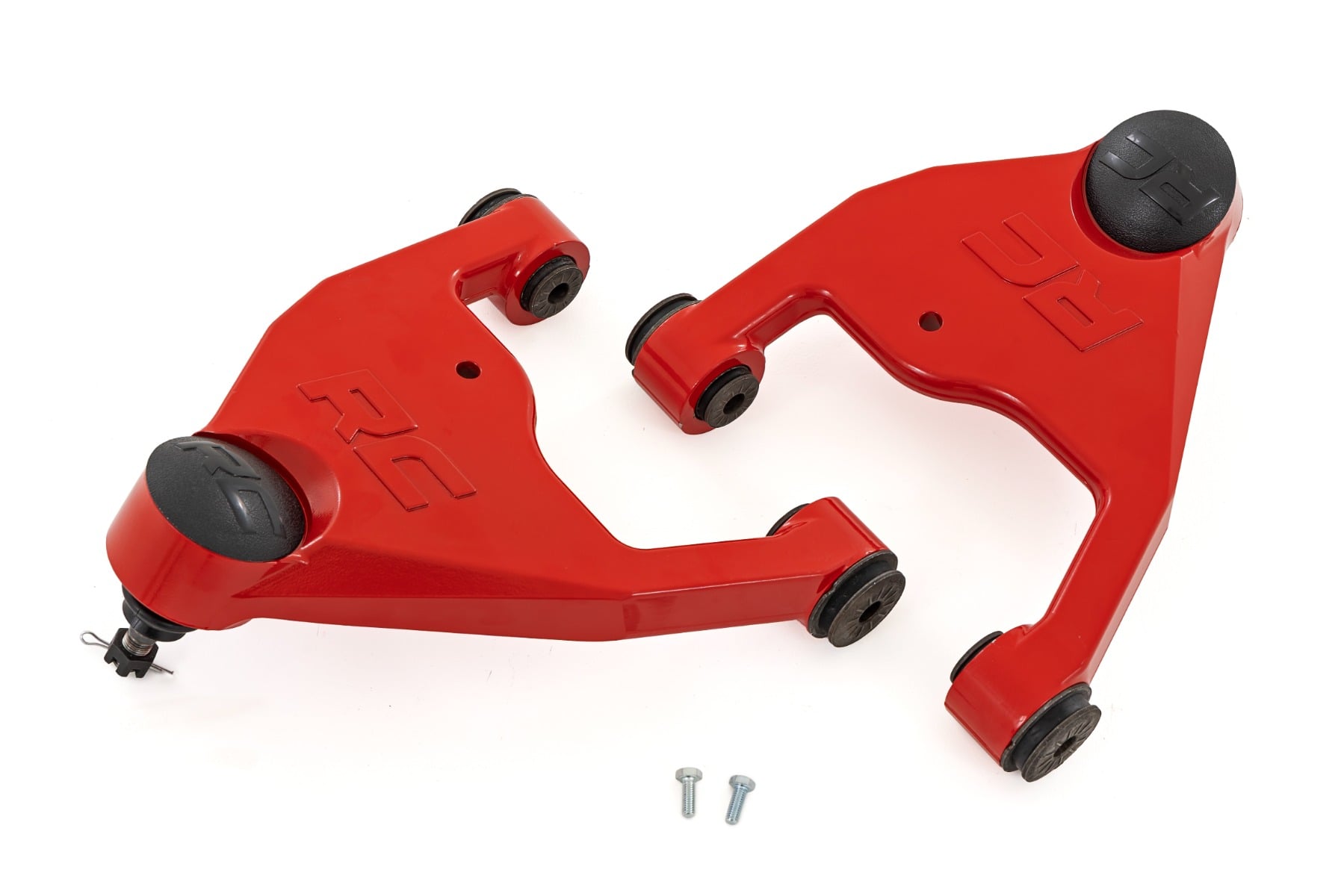 Rough Country Red Forged Upper Control Arms for Lifted Trucks