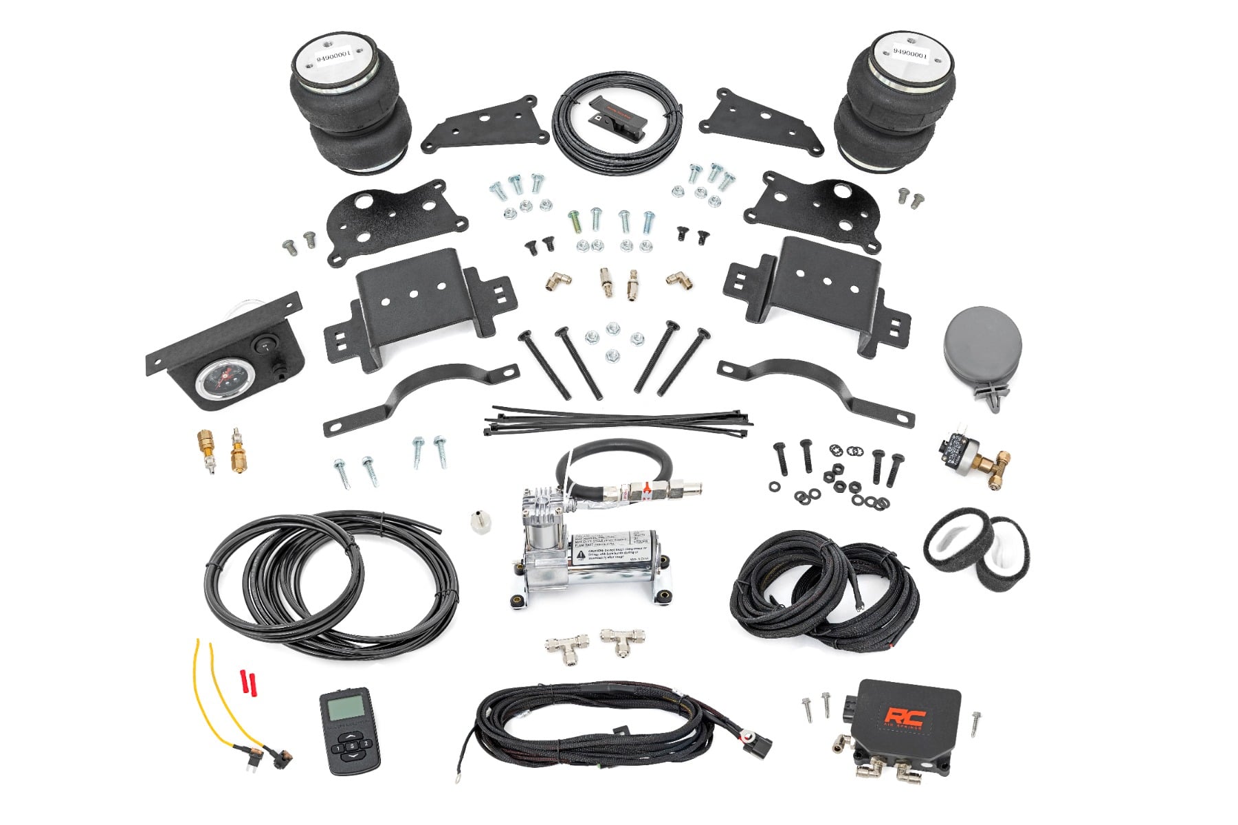 Rough Country Rear Air Spring Kit with Compressor for Ram 2500 2WD