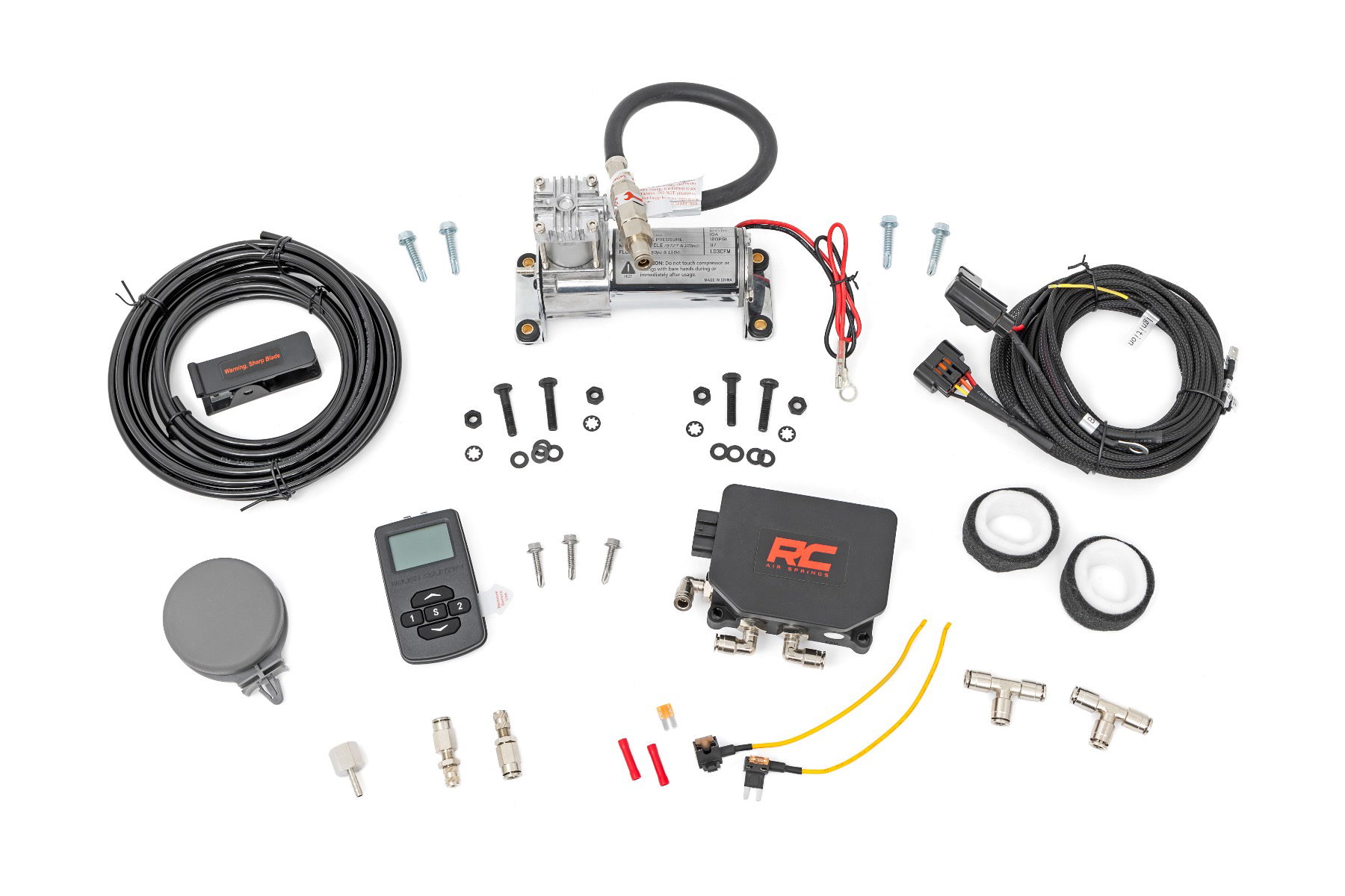 Rough Country 12-Volt 1.03 CFM Air Compressor Kit with Wireless Controller