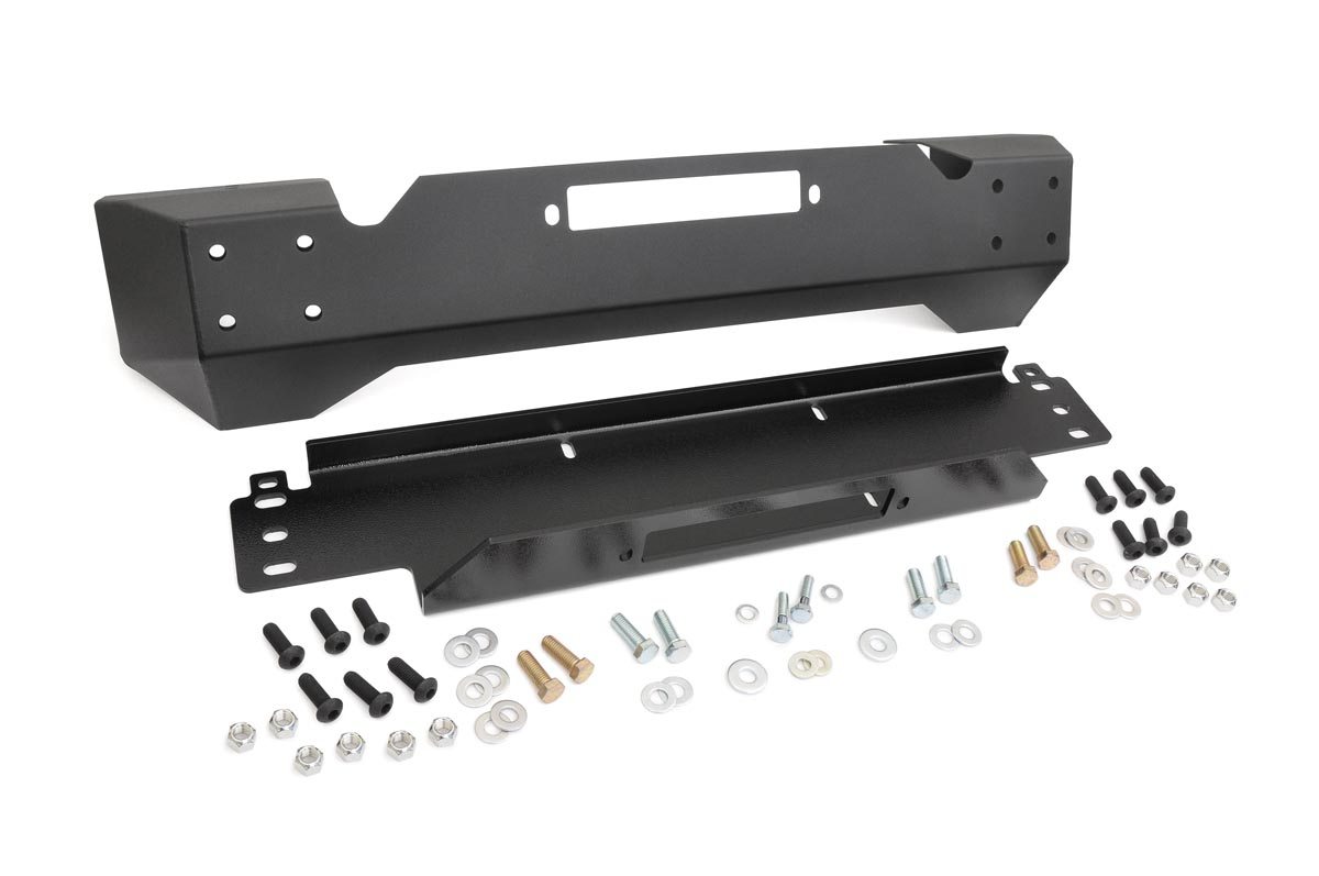 Rough Country Front Stubby Winch Bumper for Jeep Wrangler 4WD