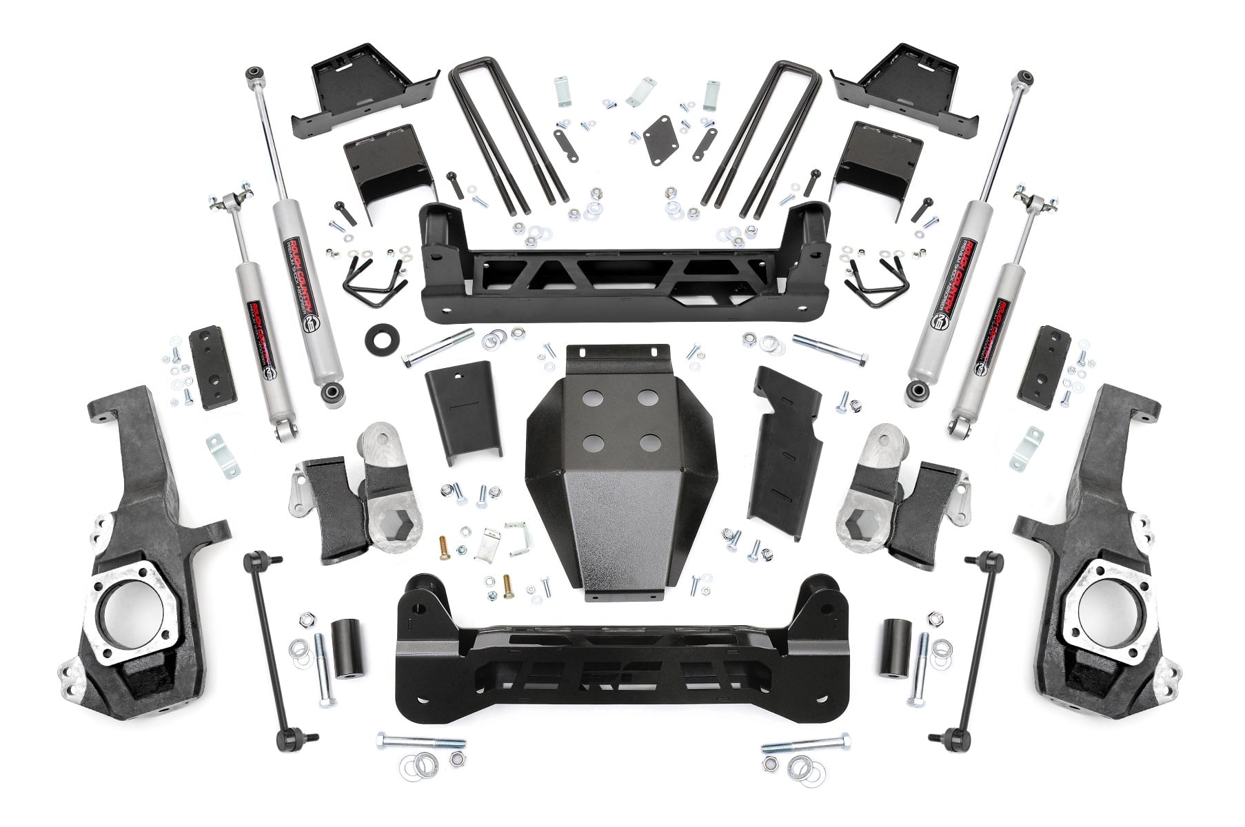 Rough Country 7-Inch Lift Kit with N3 Shocks for 2020-2025 Chevy/GMC 2500 HD