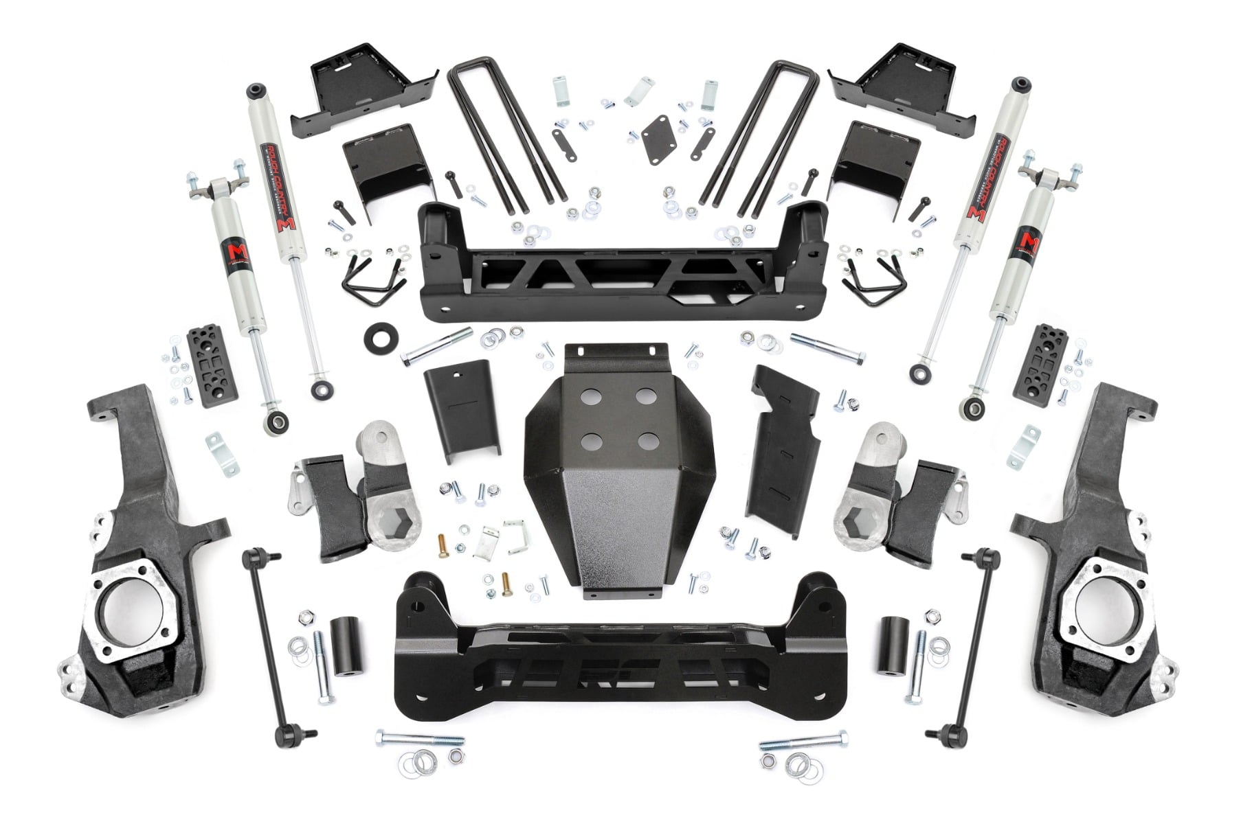 Rough Country 7-Inch M1 Monotube Lift Kit for 2020-2025 Chevy/GMC 2500 HD