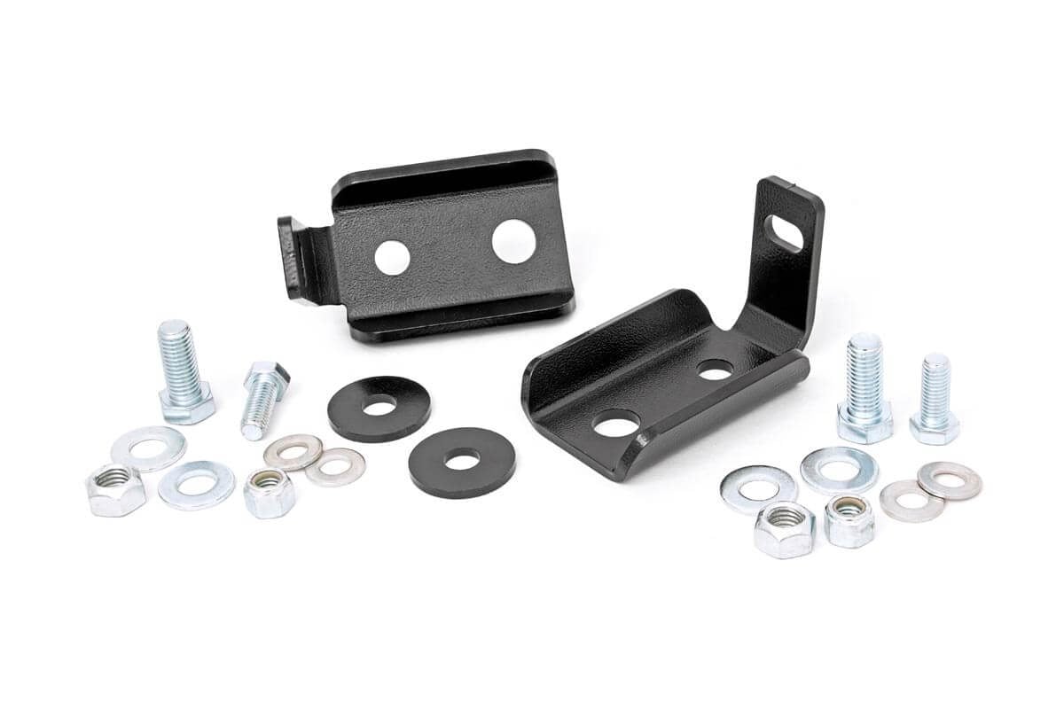 Rough Country Shock Relocation Brackets for 2007–2017 Jeep Wrangler