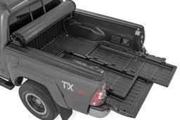 Truck Bed Cargo Storage Tray for 5-Foot Truck Beds shown installed, Rough Country 10210
