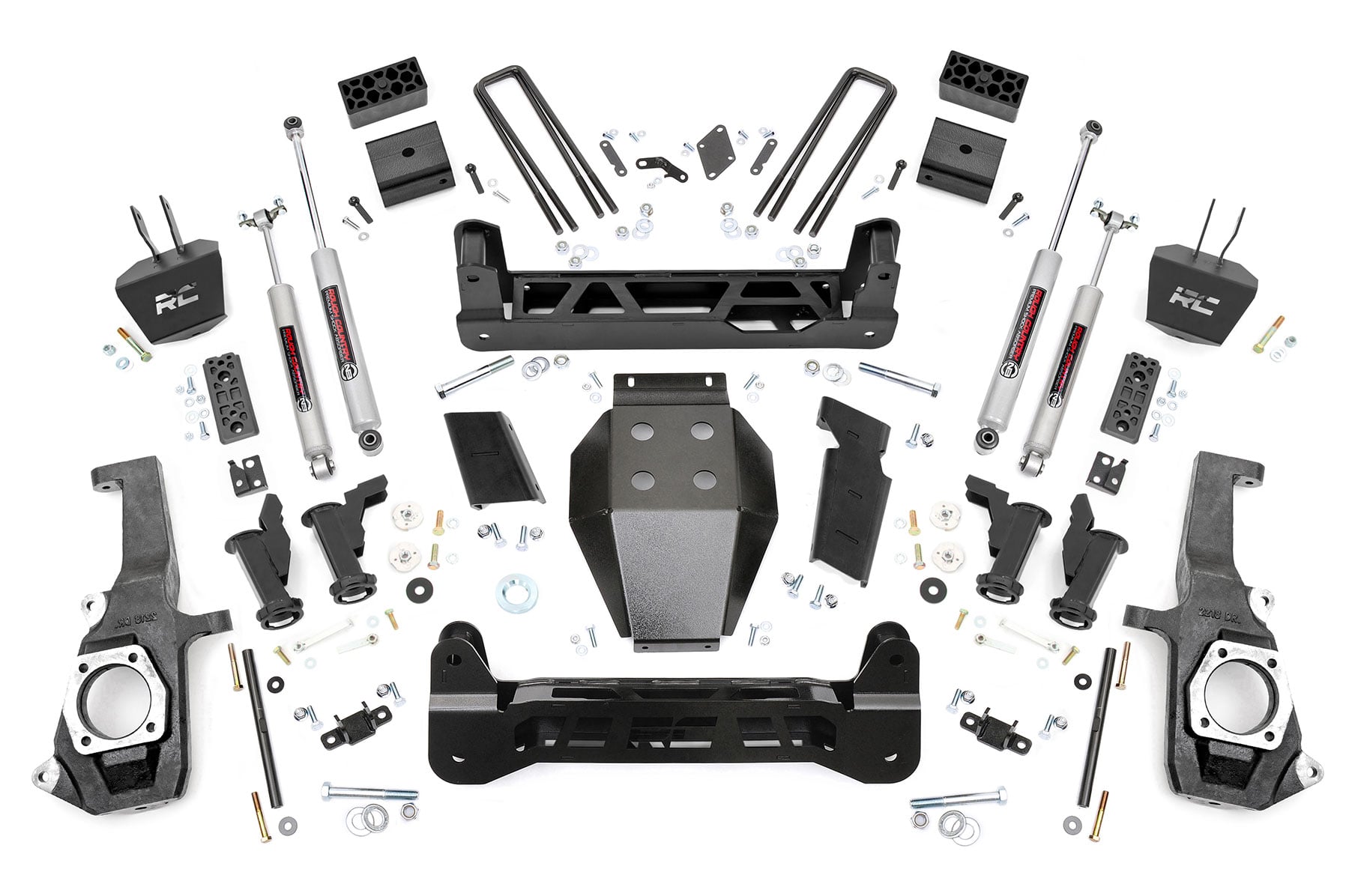 Rough Country 5-Inch Lift Kit with N3 Shocks for 2011-2019 Chevy/GMC 2500 HD