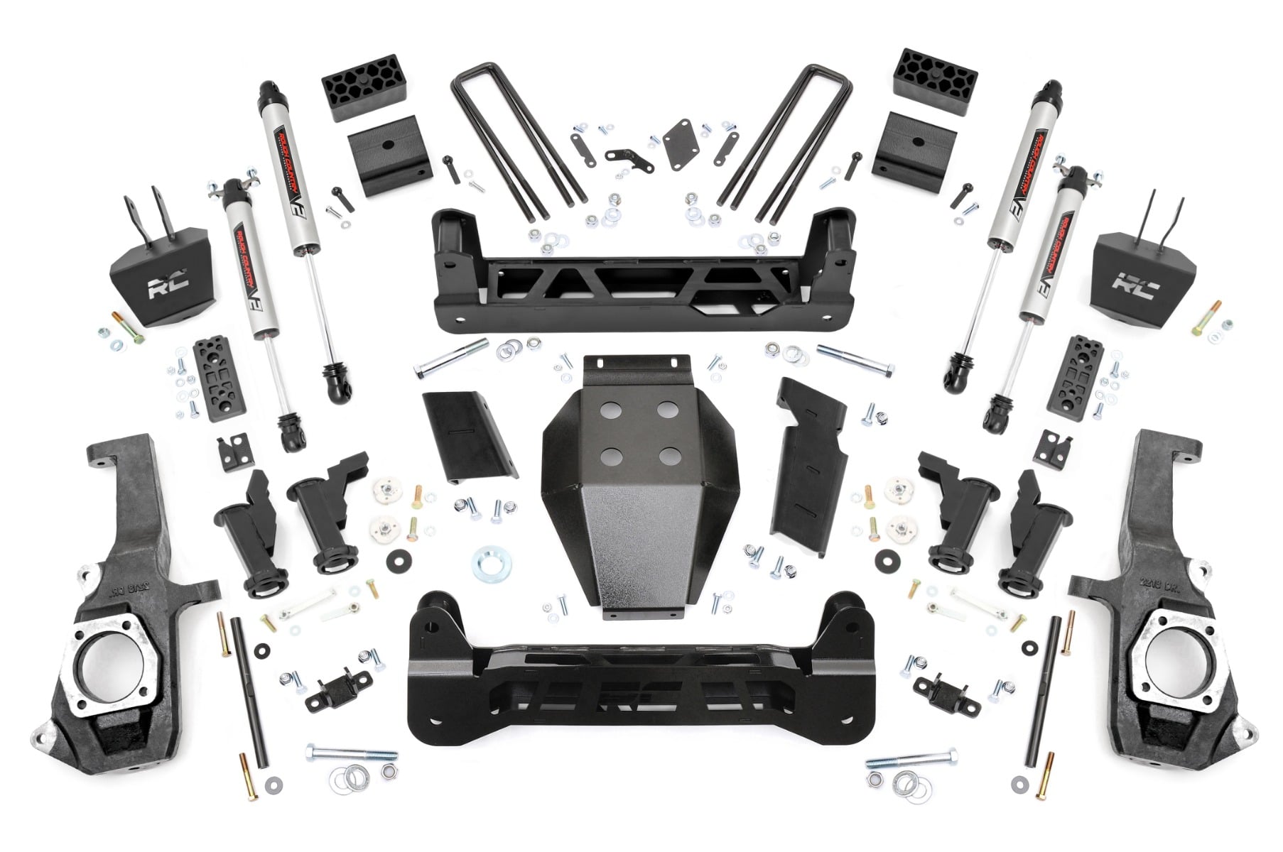 Rough Country 5-Inch V2 Monotube Lift Kit for 2011-2019 Chevy/GMC 2500 HD