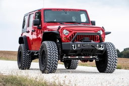 Angry Eyes Replacement Grille for Jeep Wrangler (2007–2017), view 2, Rough Country 10524