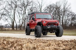 Angry Eyes Replacement Grille for Jeep Wrangler (2007–2017), view 4, Rough Country 10524