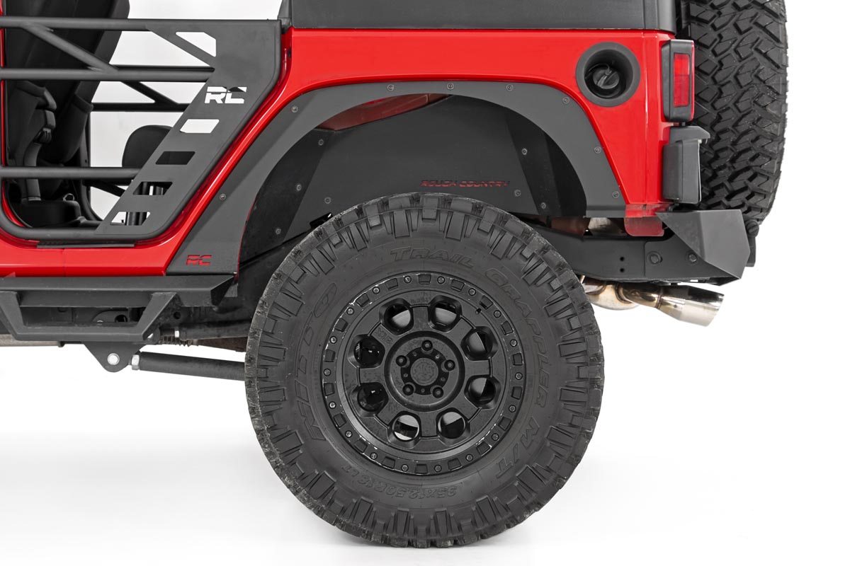 1/8-Inch Steel Fender Delete Kit for Jeep Wrangler (2007-2017), Rough Country 10538