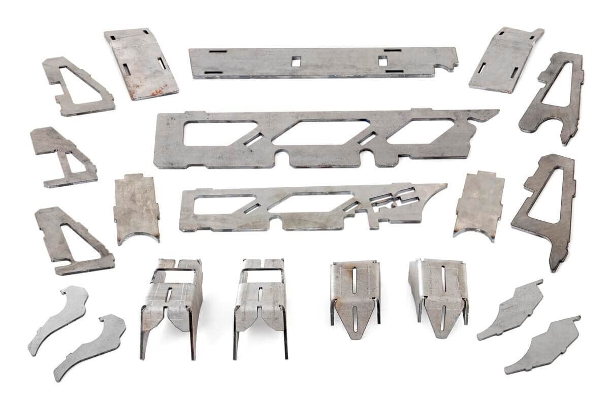 Rough Country Front Axle Truss and C-Gusset Kit for Jeep Wrangler JK
