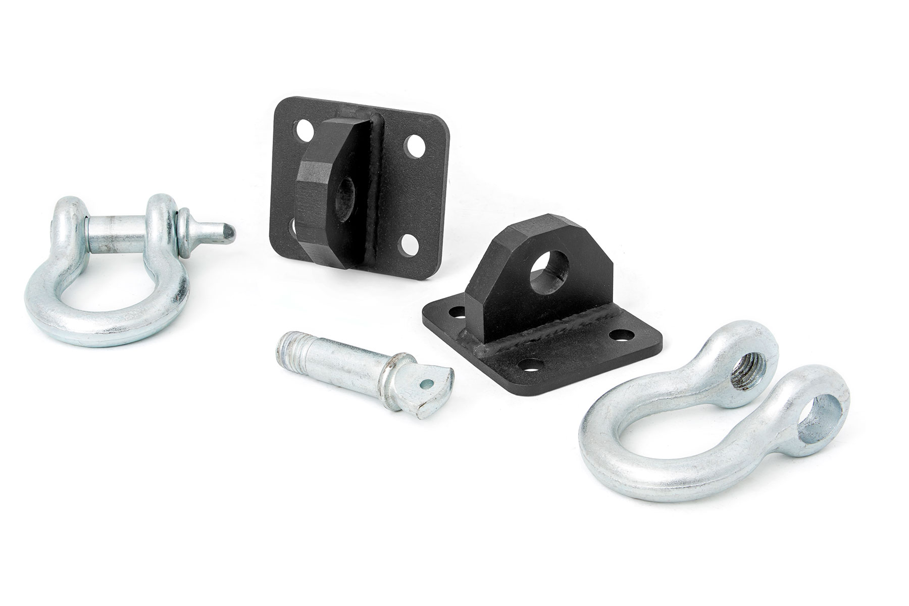 Rough Country D-Ring Shackle and Mount Set for TJ, YJ and XJ Bumpers