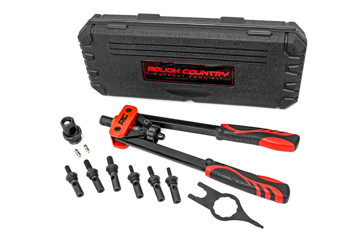 Rough Country Rough Country Nutsert Toolkit - 10 Piece System W/Quick Change Mandrel Set 10583