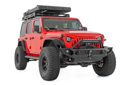 Full-Width Front Winch Bumper with 20-Inch LED Light Bar, view 5, Rough Country 10585