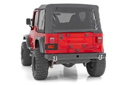 Rear Bumper with 4.75-Ton D-Rings for Jeep Wrangler TJ, Rough Country 10591