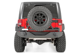 Rear Bumper with Swing-Out Tire Carrier for Wrangler JK, view 2, Rough Country 10594A