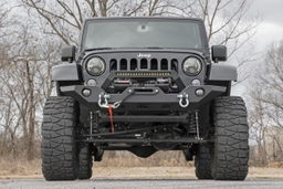 Front Winch Bumper with 20-Inch LED Light Bar, view 2, Rough Country 10596