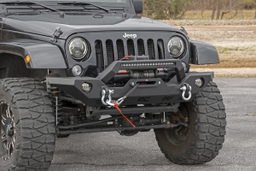 Front Winch Bumper with 20-Inch LED Light Bar shown installed, Rough Country 10596