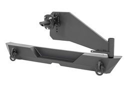 Rear Bumper with Swing-Out Tire Carrier for Wrangler JL, view 2, Rough Country 10598