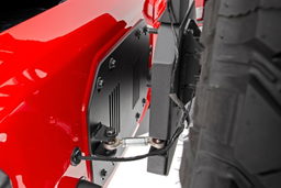 Rear Bumper with Swing-Out Tire Carrier for Wrangler JL, view 3, Rough Country 10598