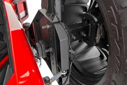Rear Bumper with Swing-Out Tire Carrier for Wrangler JL, view 4, Rough Country 10598