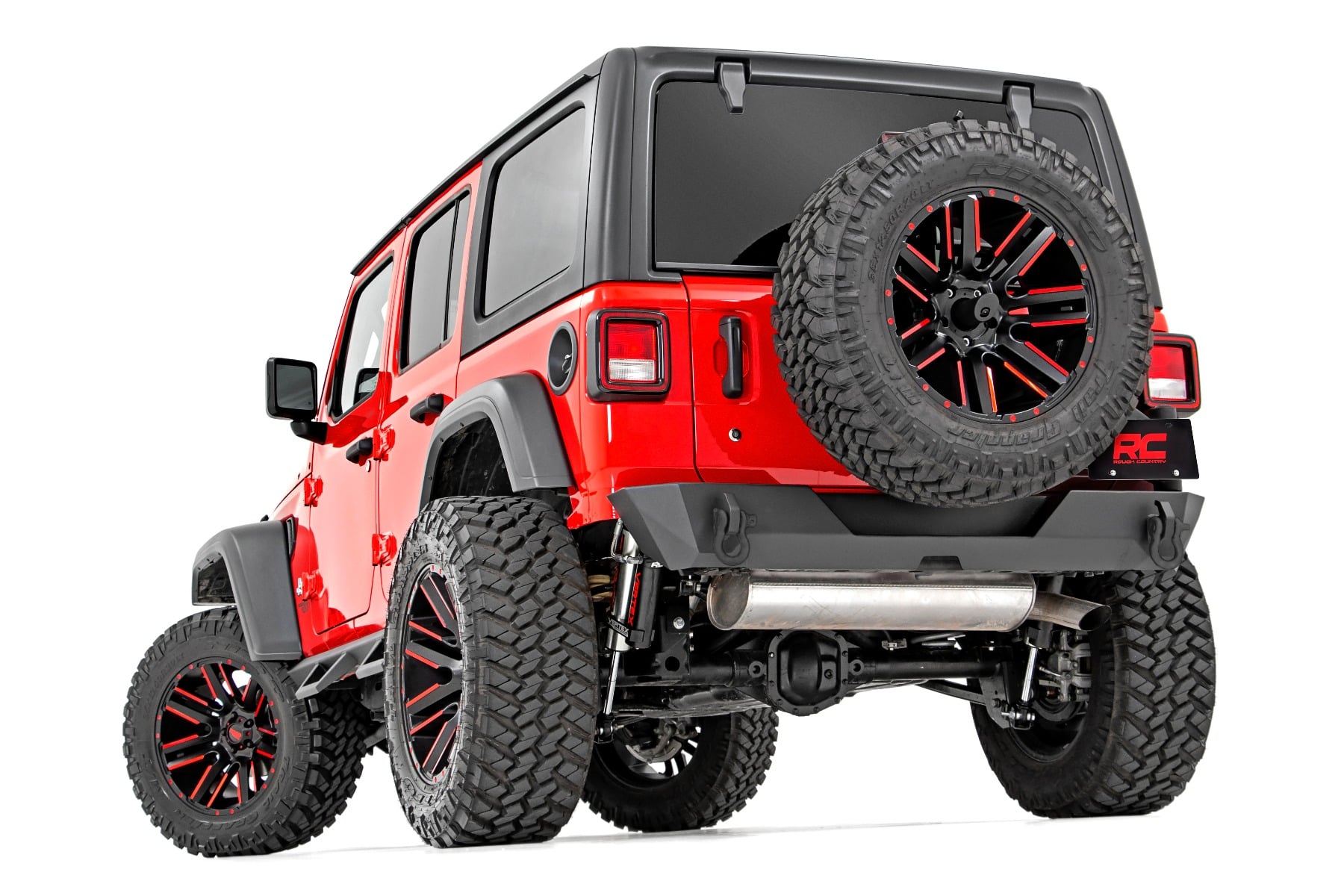 Rear Bumper with Swing-Out Tire Carrier for Wrangler JL, Rough Country 10598