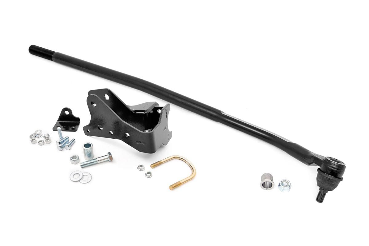 Rough Country High Steer Kit with Front Track Bar Bracket for Wrangler