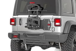 Steel Tailgate Reinforcement for Jeep Wrangler (2018–2025) shown installed, Rough Country 10603