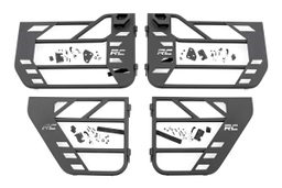 Front and Rear Tubular Doors for Jeep Wrangler (2018-2025) dimension diagram, Rough Country 10619