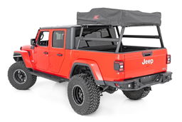 Aluminum Bed Rack for Jeep Gladiator (2020–2025) shown installed, Rough Country 10620