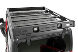 Roof Rack with Black Series LEDs for Jeep Wrangler 4WD (2018-2025), view 4, Rough Country 10622