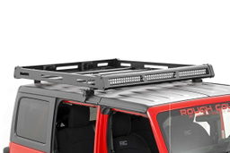 Roof Rack with Black Series LEDs for Jeep Wrangler 4WD (2018-2025), view 5, Rough Country 10622