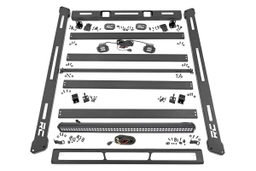 Roof Rack with Black Series LEDs for Jeep Wrangler 4WD (2018-2025), Rough Country 10622
