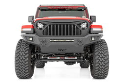 Full-Width Pre-Runner Front Bumper with LED Light Bar, view 2, Rough Country 10635