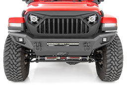 Full-Width Pre-Runner Front Bumper with LED Light Bar, view 3, Rough Country 10635