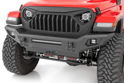 Full-Width Pre-Runner Front Bumper with LED Light Bar shown installed, Rough Country 10635