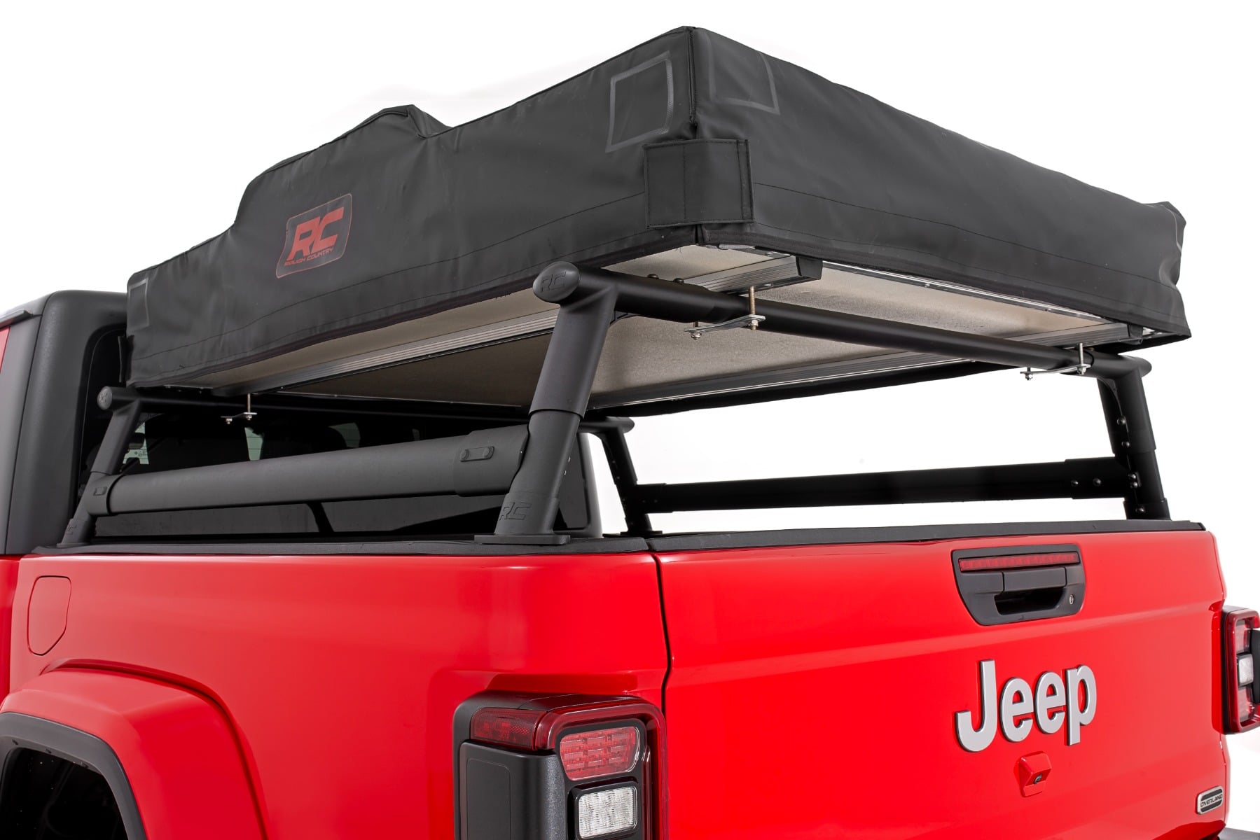Rough Country Aluminum Half Bed Rack for Jeep Gladiator