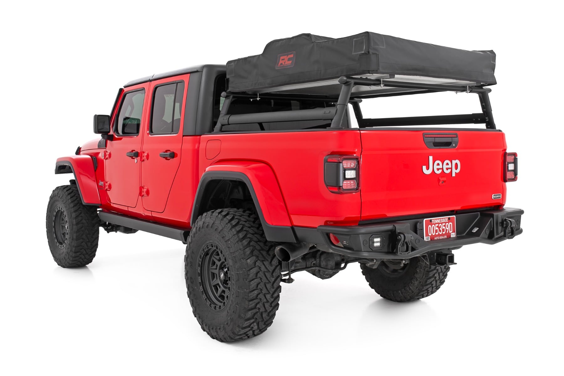 Aluminum Half Bed Rack for Jeep Gladiator (2020–2025), Rough Country 10644