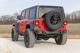 Tubular Rear Bumper for Jeep Wrangler JL (2018-2025), view 3, Rough Country 10648