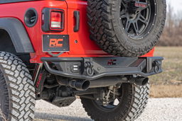 Tubular Rear Bumper for Jeep Wrangler JL (2018-2025), view 4, Rough Country 10648
