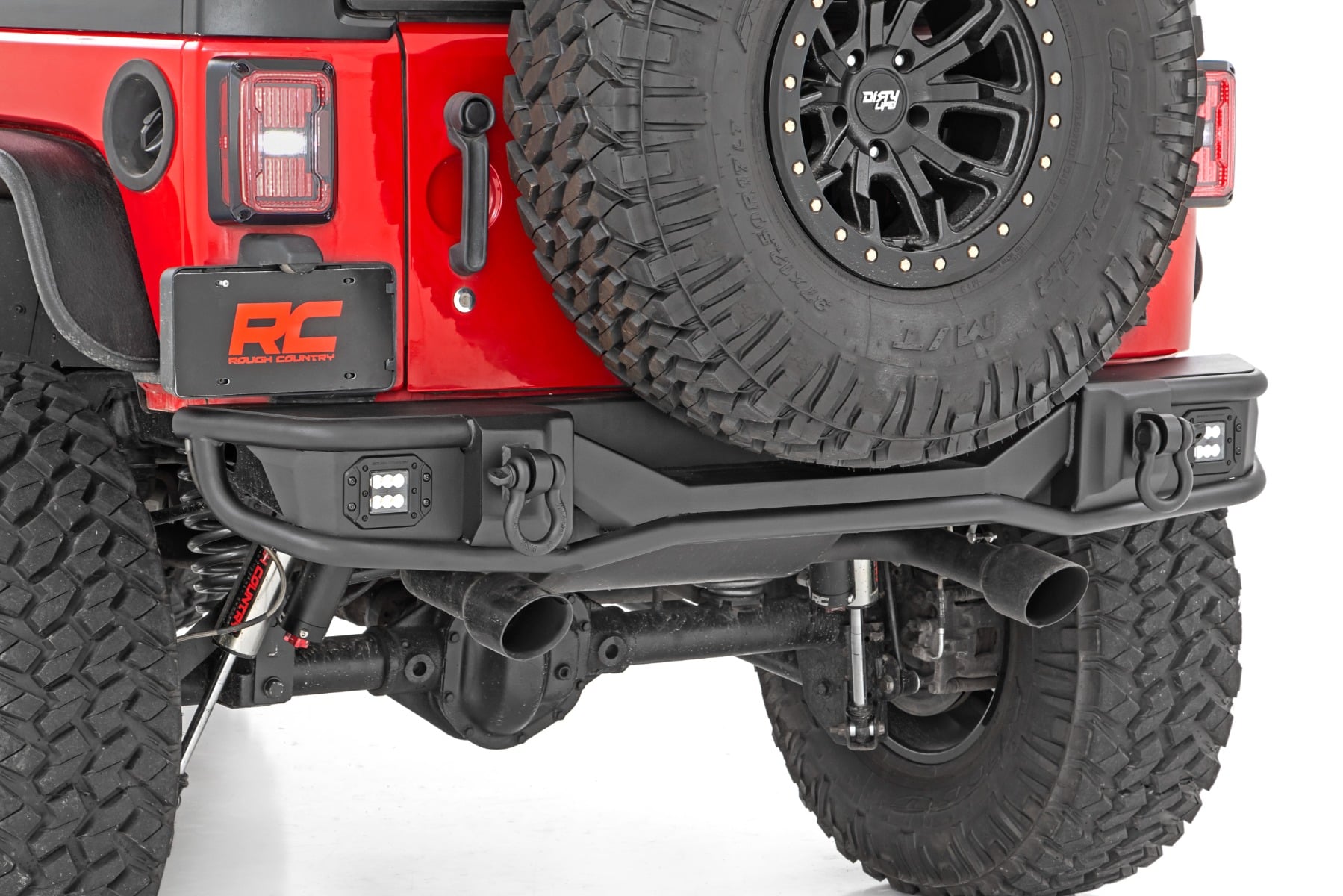 Tubular Rear Bumper for Jeep Wrangler JK (2007-2017), Rough Country 10649