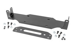 Hidden Winch Mounting Plate for Modular Steel Bumpers, view 4, Rough Country 10652