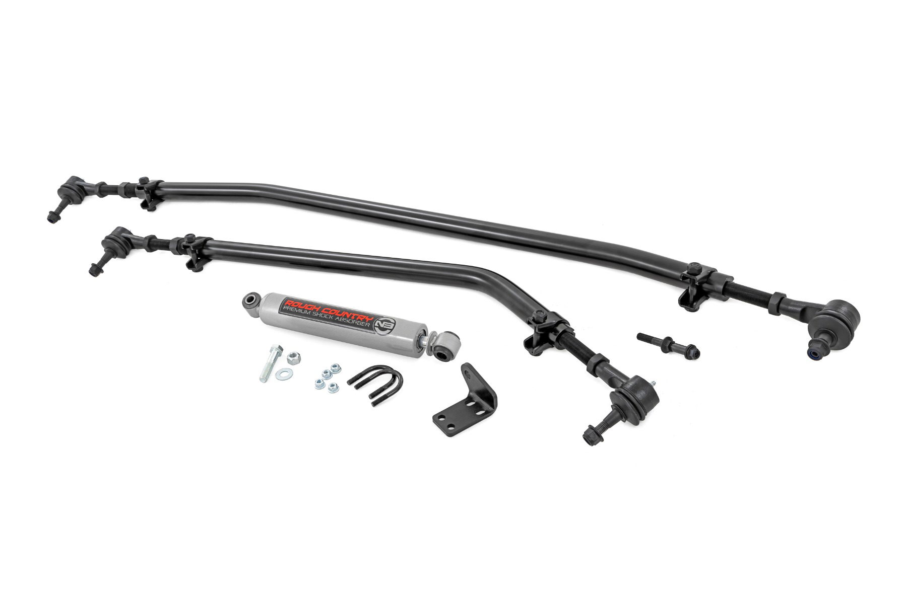 Rough Country HD Tie Rod and Drag Link Kit for Jeep Wrangler
