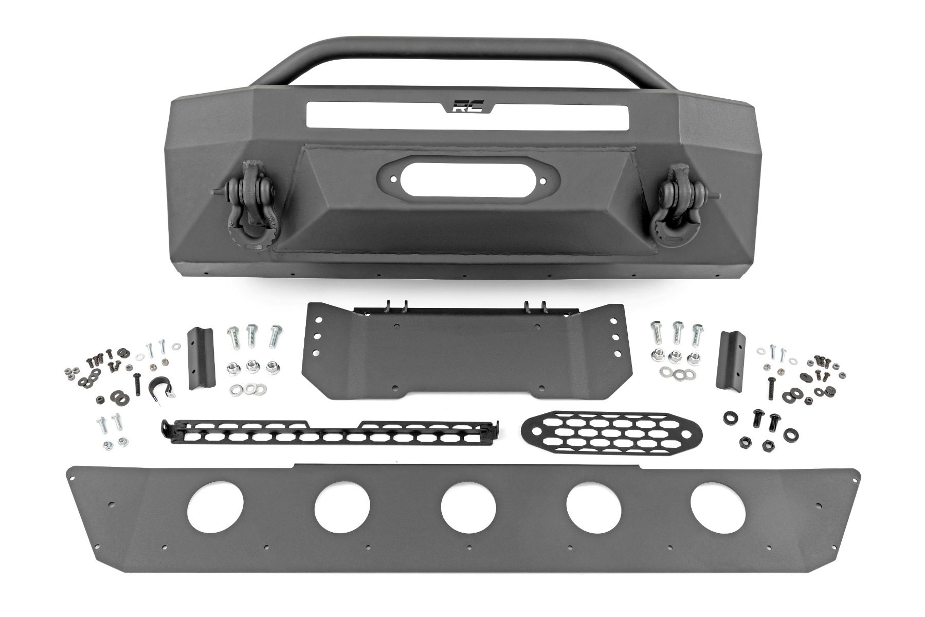 Rough Country Prerunner Front Winch Bumper with Stinger for 4Runner